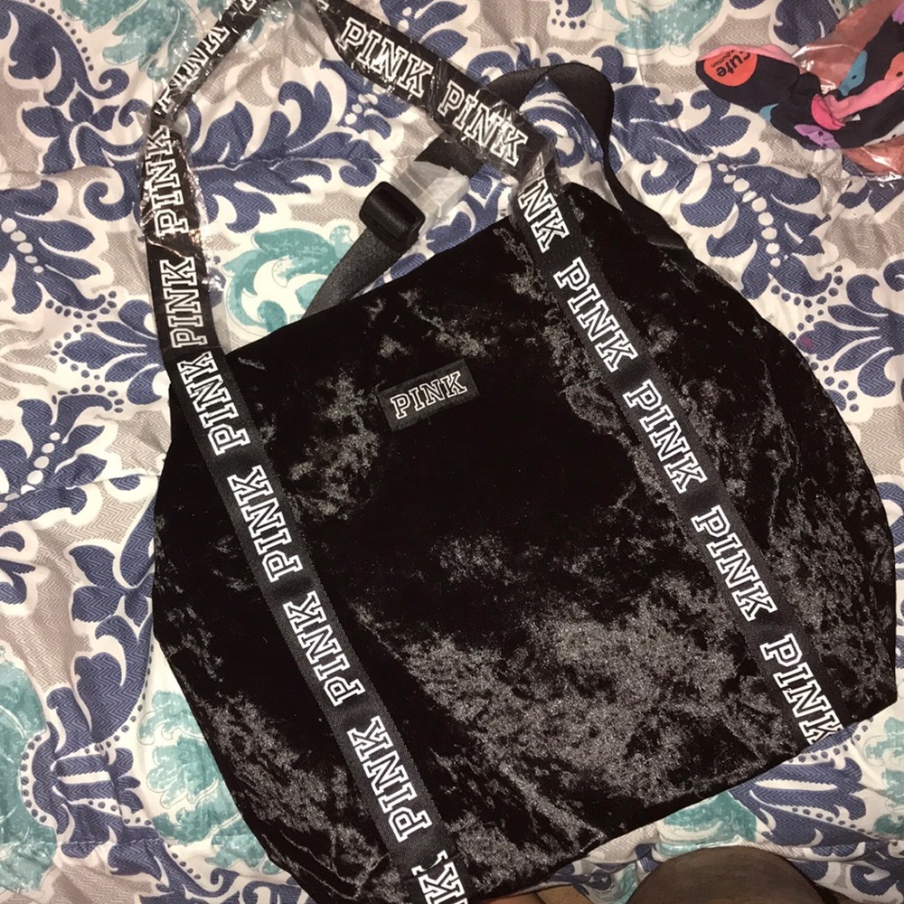 Vs pink mini duffle bag